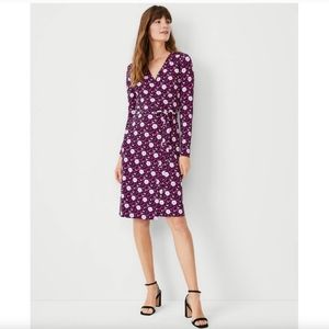 Ann Taylor Floral Wrap Dress